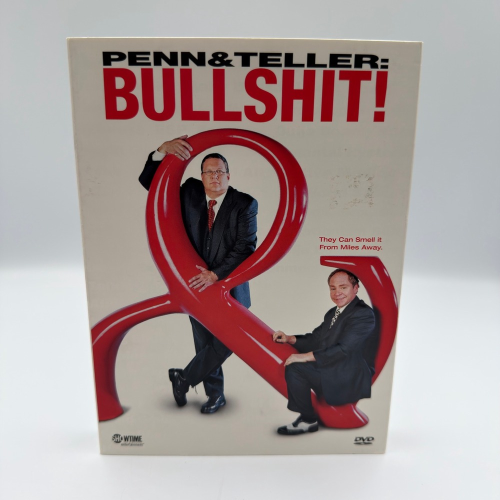 Penn & Teller Bullshit Season 1 DVD Set 3-Disc Showtime Entertainment Complete